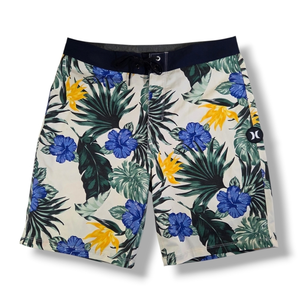 HURLEY Phantom Lanai Tropical Man Boardshorts Swim Trunks Surf Shorts Size 30